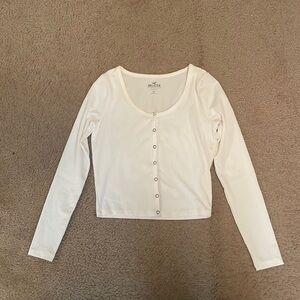 White Hollister baby tee